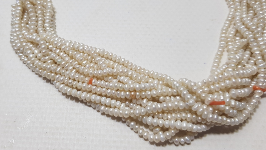 OSMANLI DÖNEMİ MERCANLI KUM İNCİ GERDANLIK