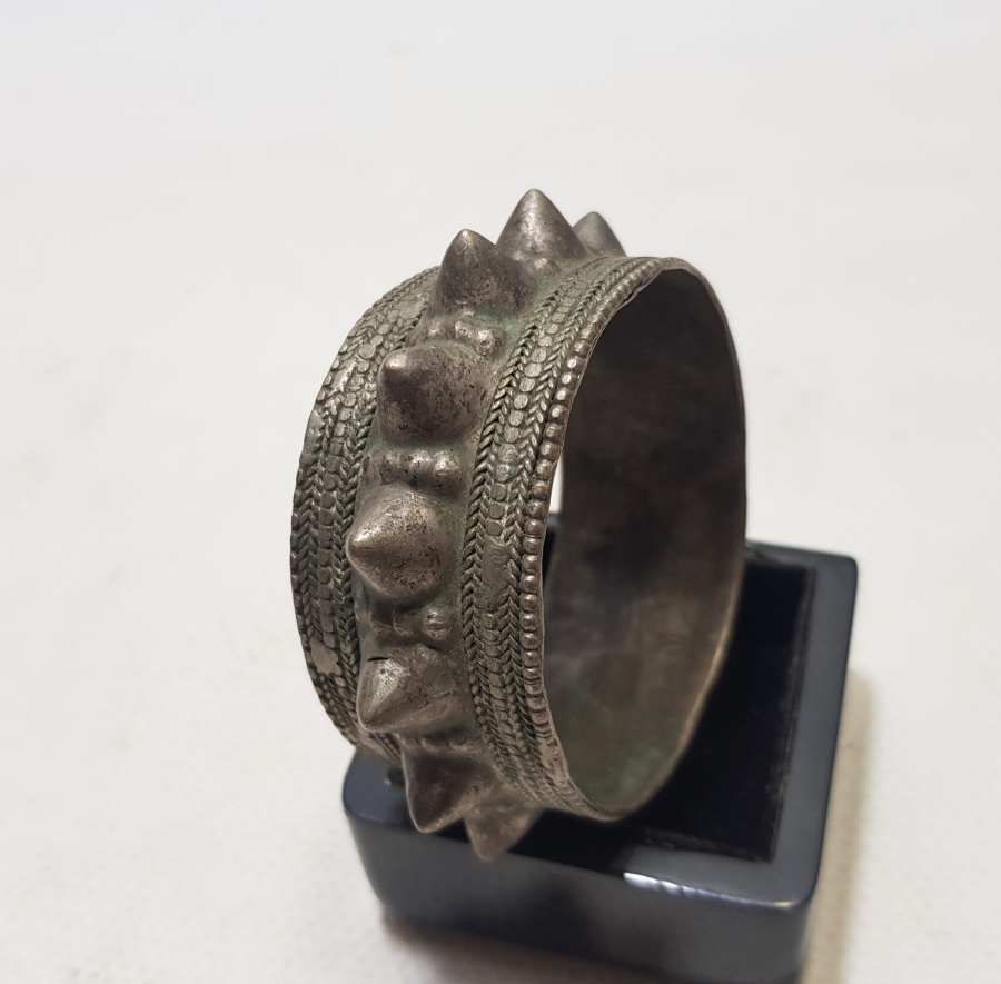 OSMANLI DÖNEMİ BÜYÜK BOY ÇOK NADİR ERMENİ İŞİ ÇİVİLİ BİLEZİK