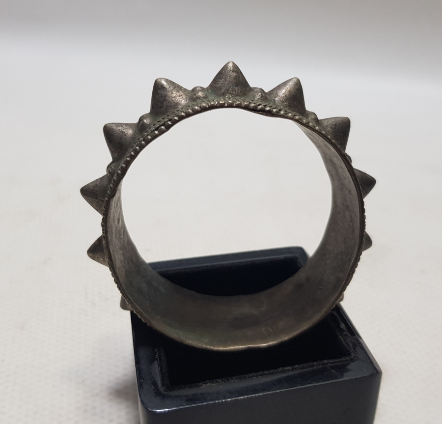 OSMANLI DÖNEMİ BÜYÜK BOY ÇOK NADİR ERMENİ İŞİ ÇİVİLİ BİLEZİK