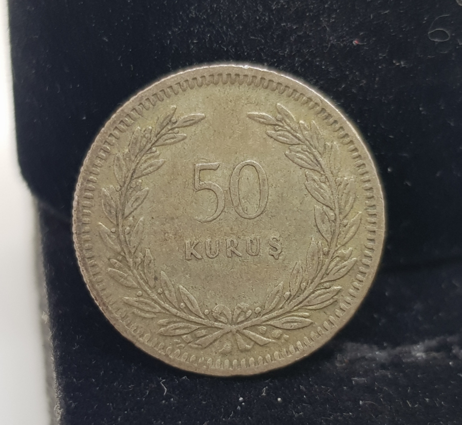 1947 YILI GÜMÜŞ 50 KURUŞ