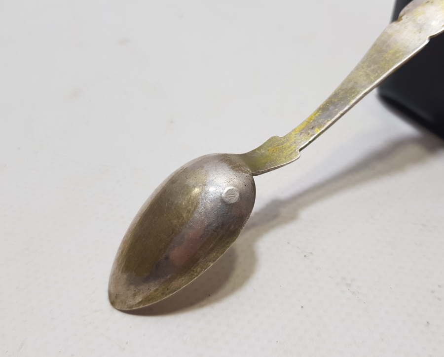 ABDÜLHAMİD HAN DÖNEMİ AZNAVUR İŞÇİLİKLİ TUĞRALI GÜMÜŞ KAŞIK