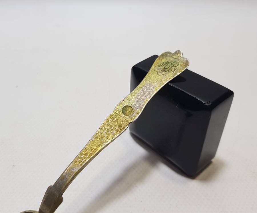 ABDÜLHAMİD HAN DÖNEMİ AZNAVUR İŞÇİLİKLİ TUĞRALI GÜMÜŞ KAŞIK