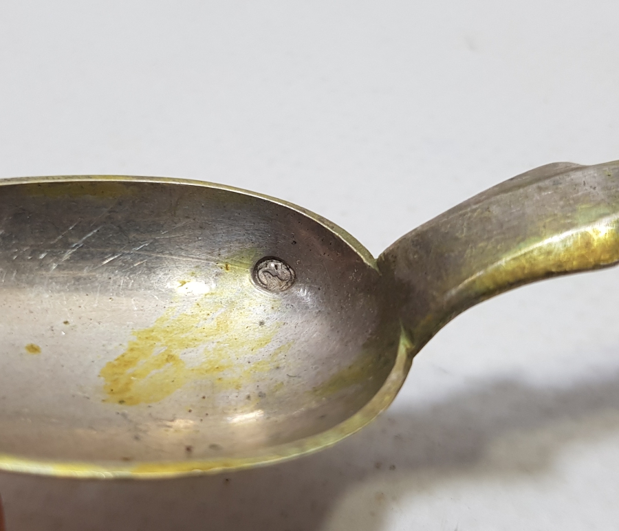 ABDÜLHAMİD HAN DÖNEMİ AZNAVUR İŞÇİLİKLİ TUĞRALI GÜMÜŞ KAŞIK