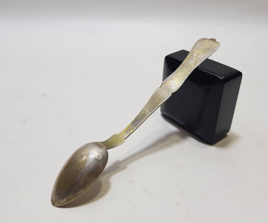 ABDÜLHAMİD HAN DÖNEMİ AZNAVUR İŞÇİLİKLİ TUĞRALI GÜMÜŞ KAŞIK