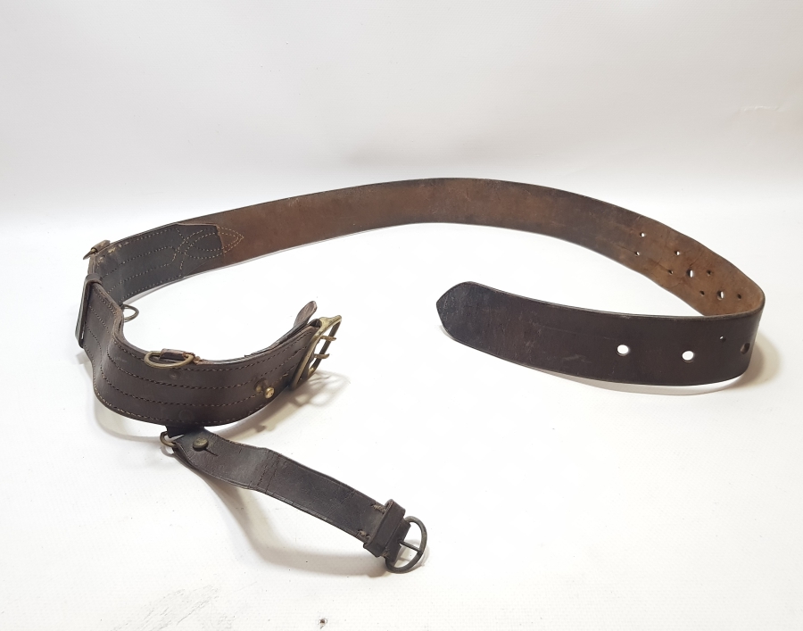 1. DÜNYA SAVAŞI DÖNEMİ DERİ OSMANLI SUBAY KEMERİ