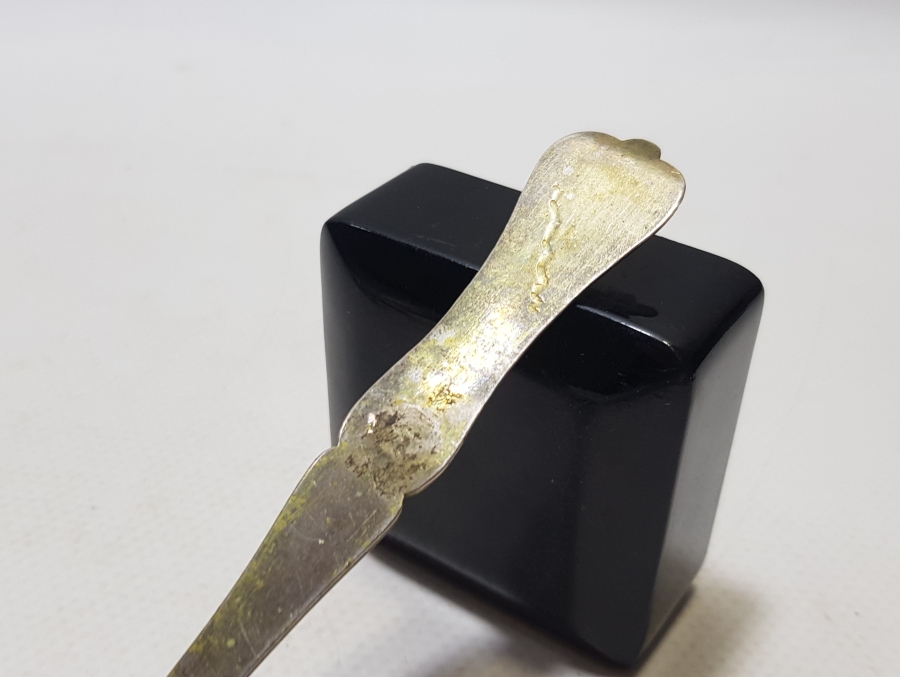 ABDÜLHAMİD HAN DÖNEMİ AZNAVUR İŞÇİLİKLİ TUĞRALI GÜMÜŞ KAŞIK