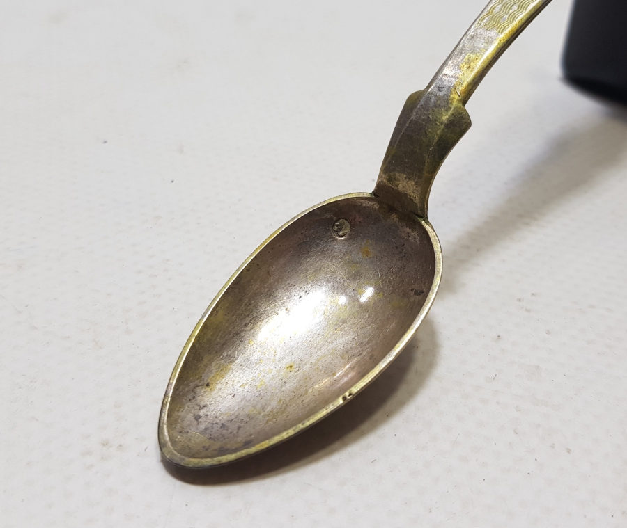 ABDÜLHAMİD HAN DÖNEMİ AZNAVUR İŞÇİLİKLİ TUĞRALI GÜMÜŞ KAŞIK