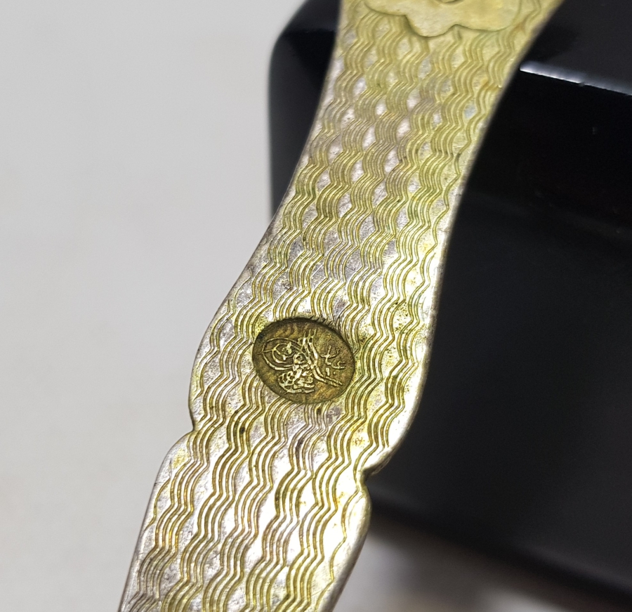 ABDÜLHAMİD HAN DÖNEMİ AZNAVUR İŞÇİLİKLİ TUĞRALI GÜMÜŞ KAŞIK