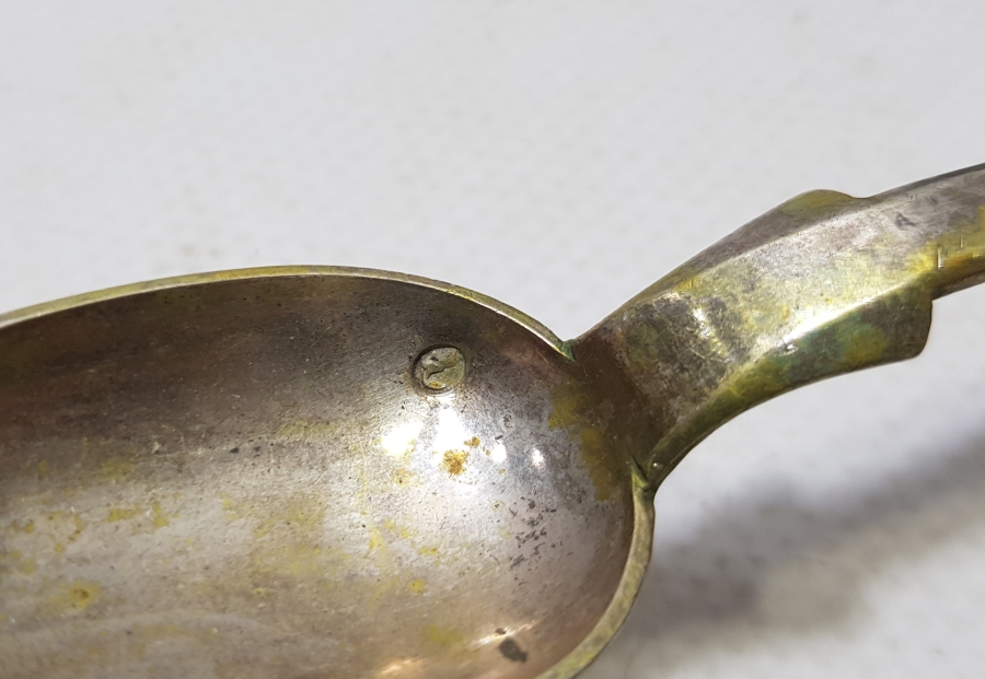 ABDÜLHAMİD HAN DÖNEMİ AZNAVUR İŞÇİLİKLİ TUĞRALI GÜMÜŞ KAŞIK