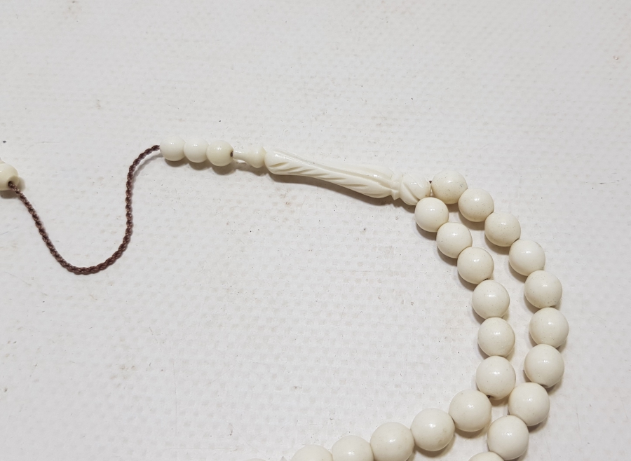 İMAMESİ İŞLEMELİ DEVE KEMİĞİ 33LÜ TESPİH