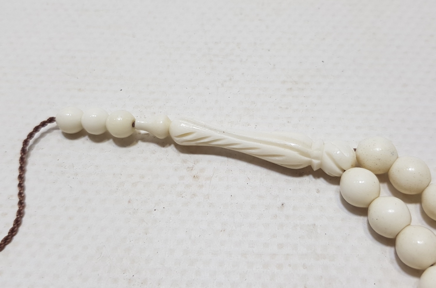 İMAMESİ İŞLEMELİ DEVE KEMİĞİ 33LÜ TESPİH