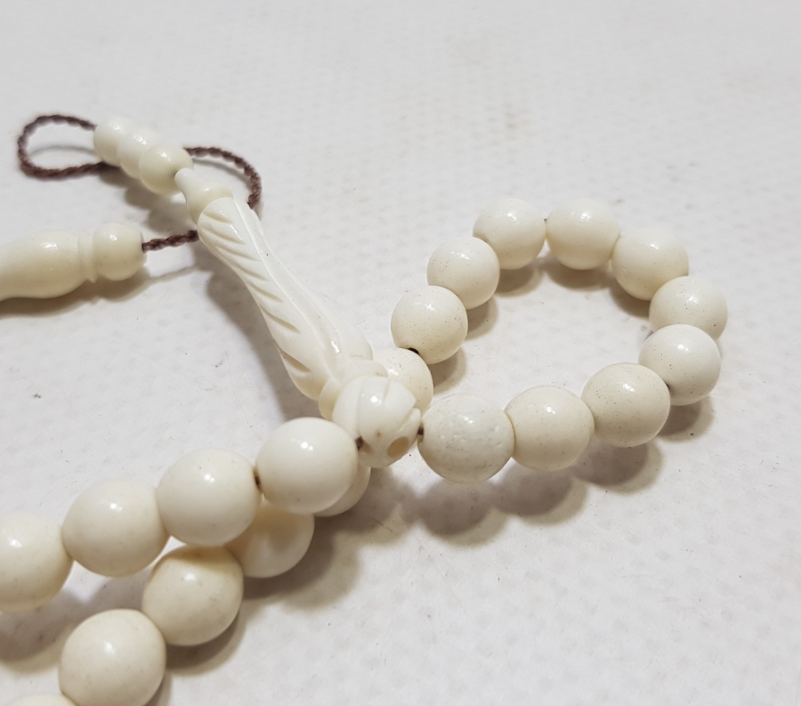 İMAMESİ İŞLEMELİ DEVE KEMİĞİ 33LÜ TESPİH