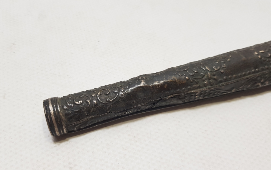 OSMANLI DÖNEMİ GÜMÜŞ PİŞTOV NAMLU APLİĞİ