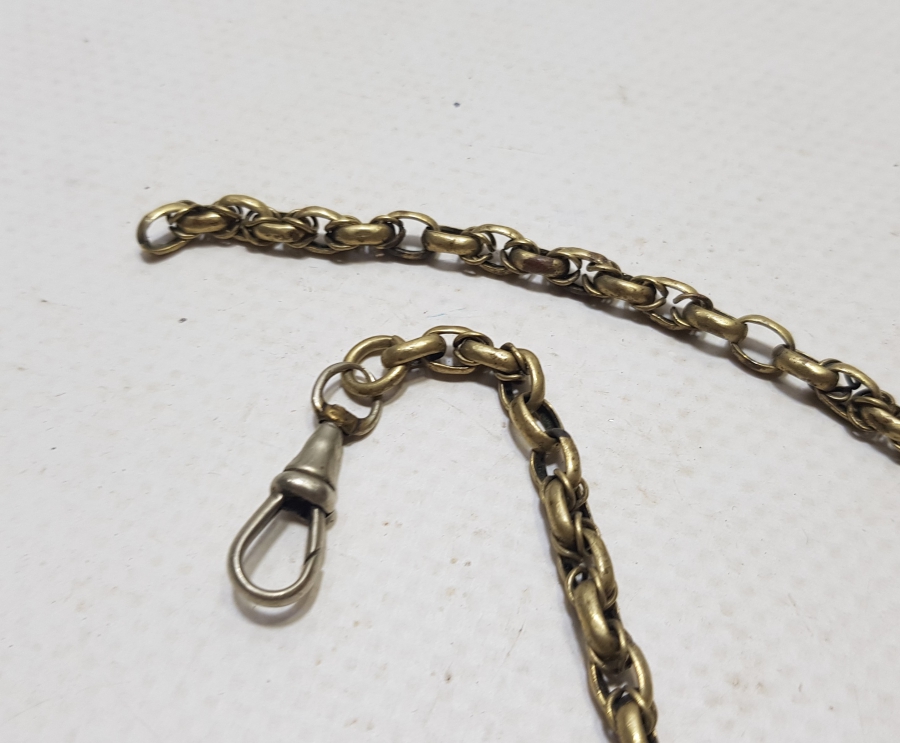 OSMANLI DÖNEMİ ALTIN KAPLAMA EL YAPIMI AŞIK ZİNCİRİ PRİOR CEP SAATİ KÖSTEĞİ