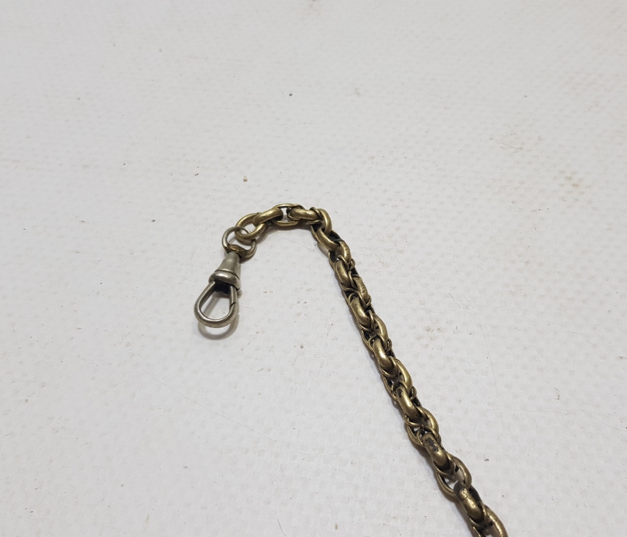 OSMANLI DÖNEMİ ALTIN KAPLAMA EL YAPIMI AŞIK ZİNCİRİ PRİOR CEP SAATİ KÖSTEĞİ