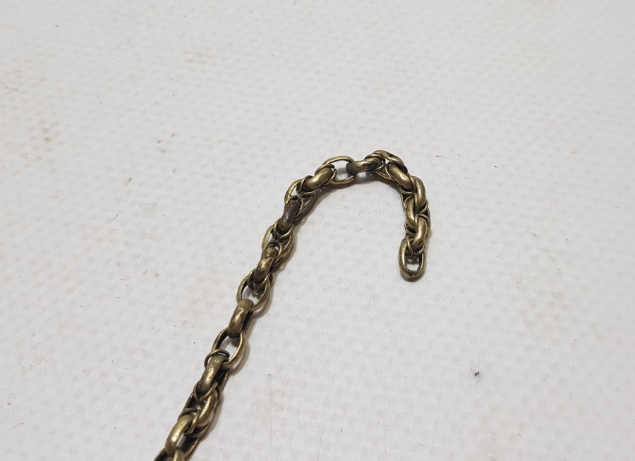 OSMANLI DÖNEMİ ALTIN KAPLAMA EL YAPIMI AŞIK ZİNCİRİ PRİOR CEP SAATİ KÖSTEĞİ