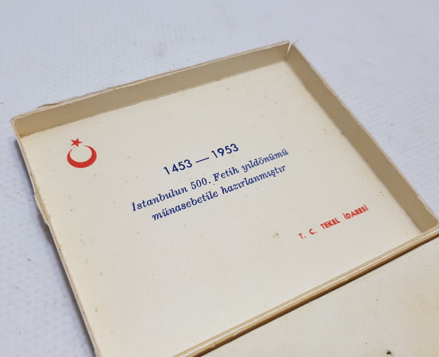 1950LERDEN FATİH SULTAN MEHMET TEMALI SİGARA KUTUSU