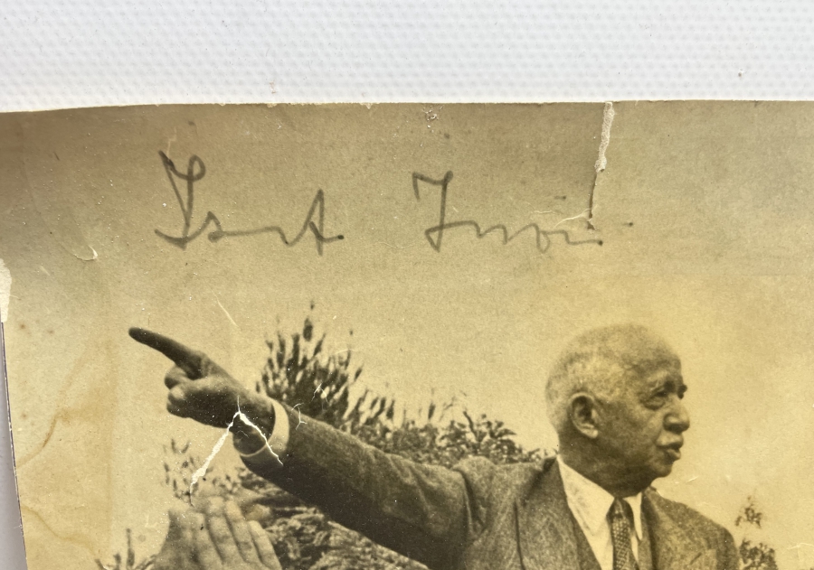 İSMET İNÖNÜ İMZALI ANTİKA FOTOĞRAF