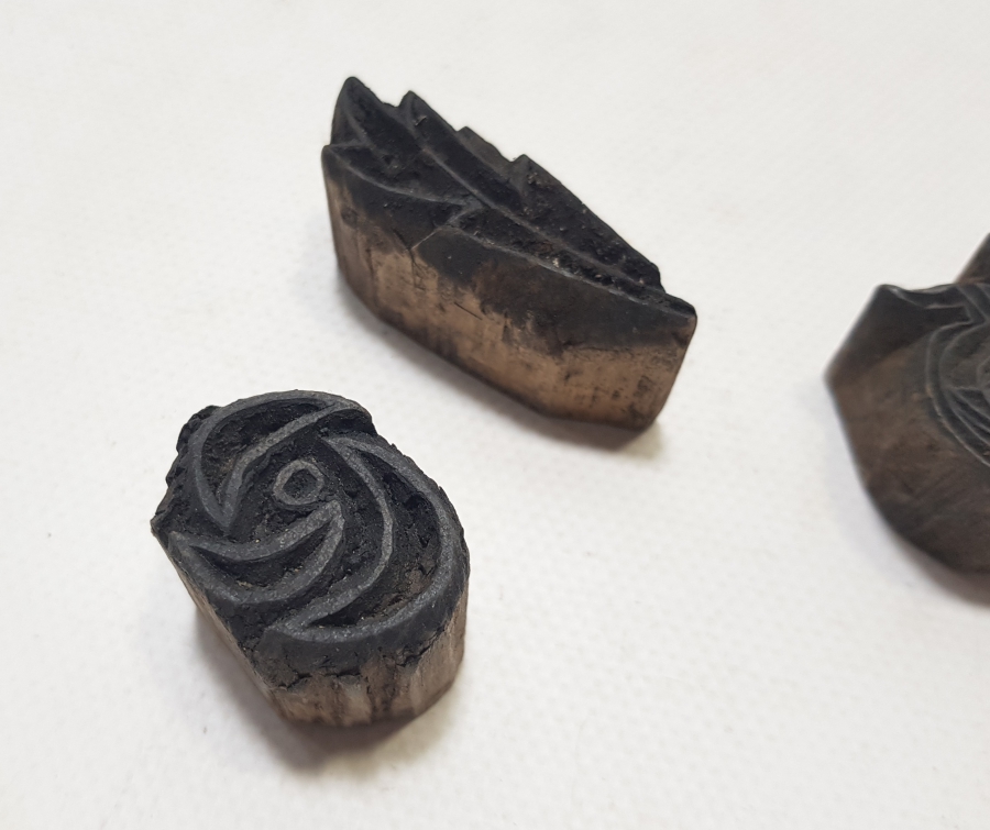 OSMANLI DÖNEMİ EL OYMA 3 ADET TOKAT İŞİ BASKI KALIBI LOTU