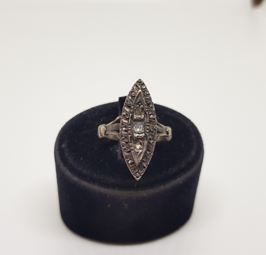 OSMANLI DÖNEMİ ELMAS TAŞLI ALTIN MEKİK YÜZÜK