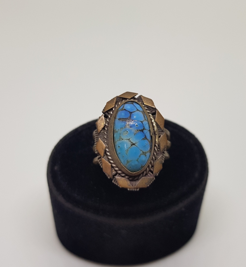 YOKLUK DÖNEMİ EL YAPIMI ESKİŞEHİR İŞİ YÜZÜK