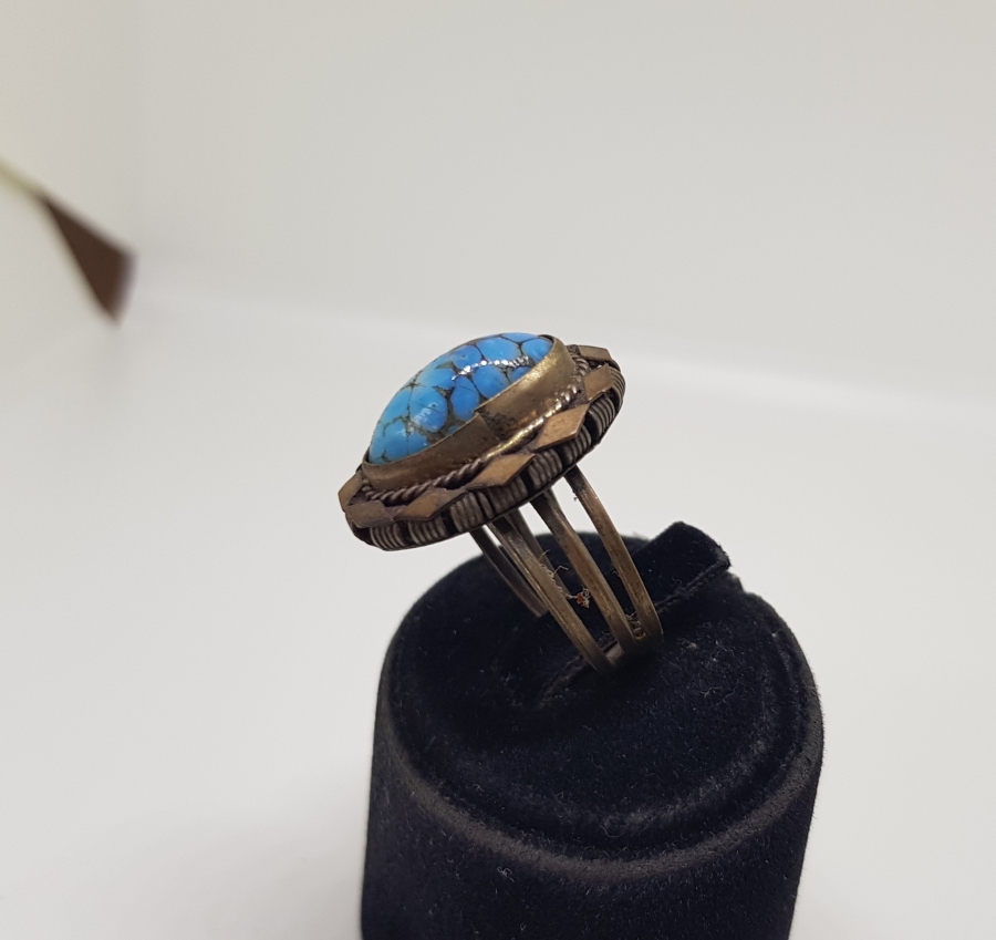 YOKLUK DÖNEMİ EL YAPIMI ESKİŞEHİR İŞİ YÜZÜK