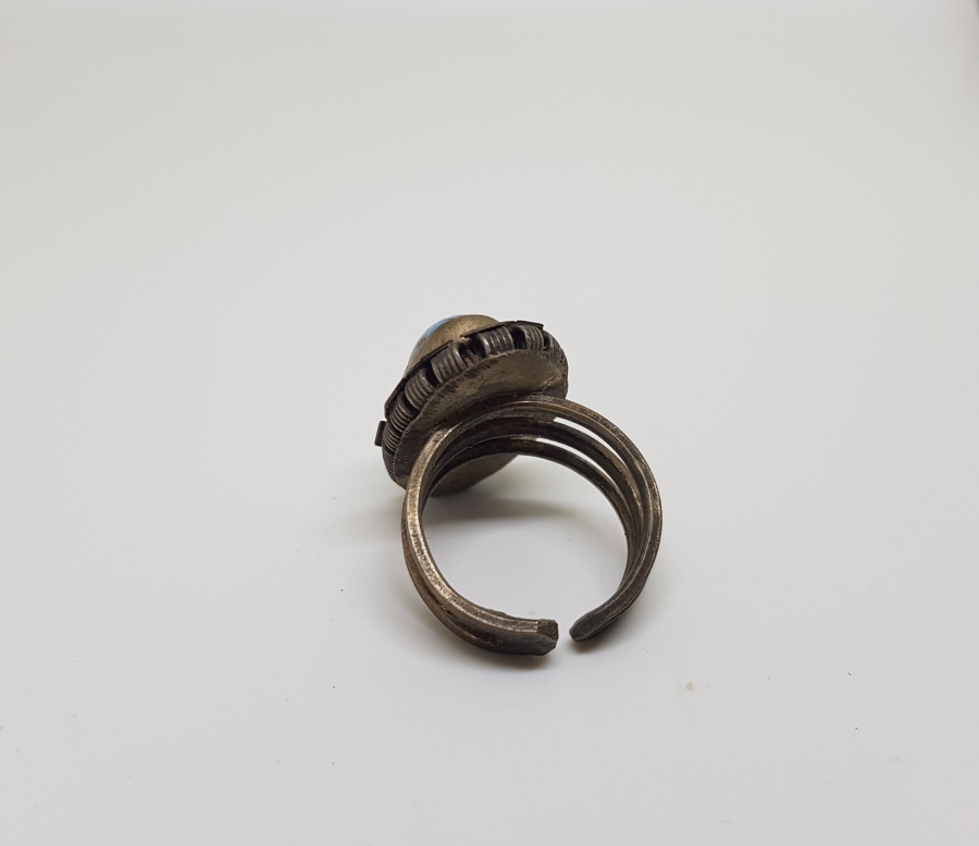 YOKLUK DÖNEMİ EL YAPIMI ESKİŞEHİR İŞİ YÜZÜK