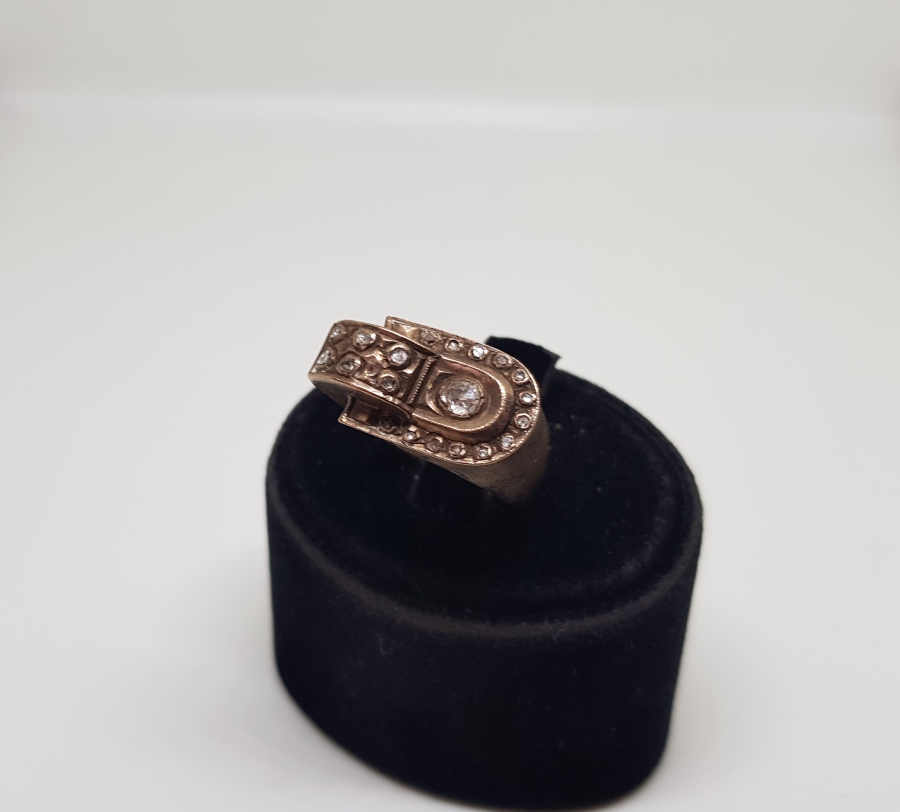 ÖZEL YAPIM ELMAS TAŞLI RUM İŞİ ELMAS YÜZÜK