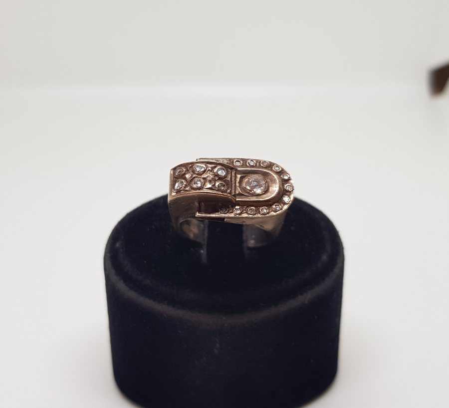 ÖZEL YAPIM ELMAS TAŞLI RUM İŞİ ELMAS YÜZÜK