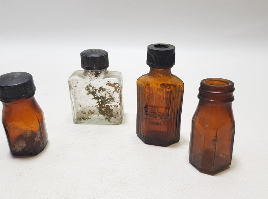 ECZACILIK TARİHİ - ANTİKA CAM İLAÇ ŞİŞESİ LOTU