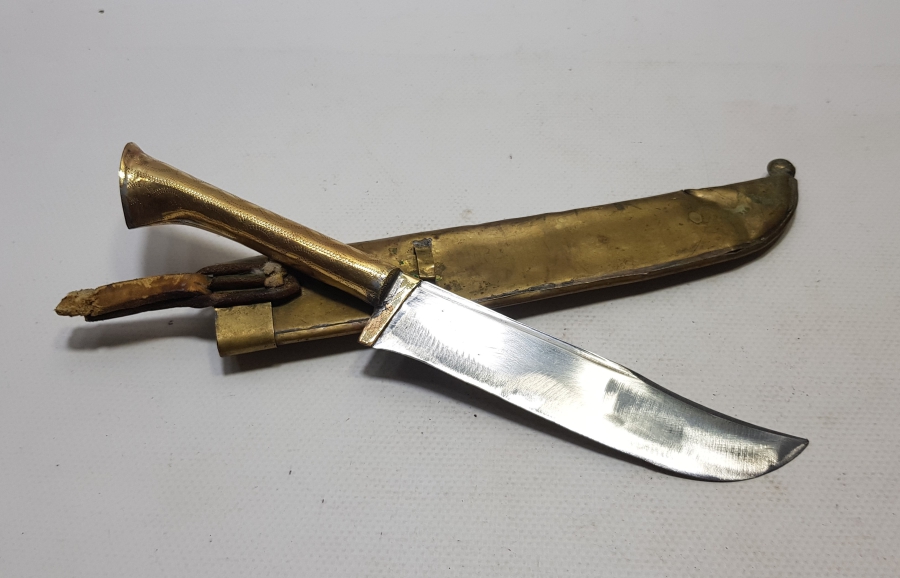 ÜZERİNDE ŞEHRİ HAN YAZILI TÜRKMEN AVCI BIÇAĞI