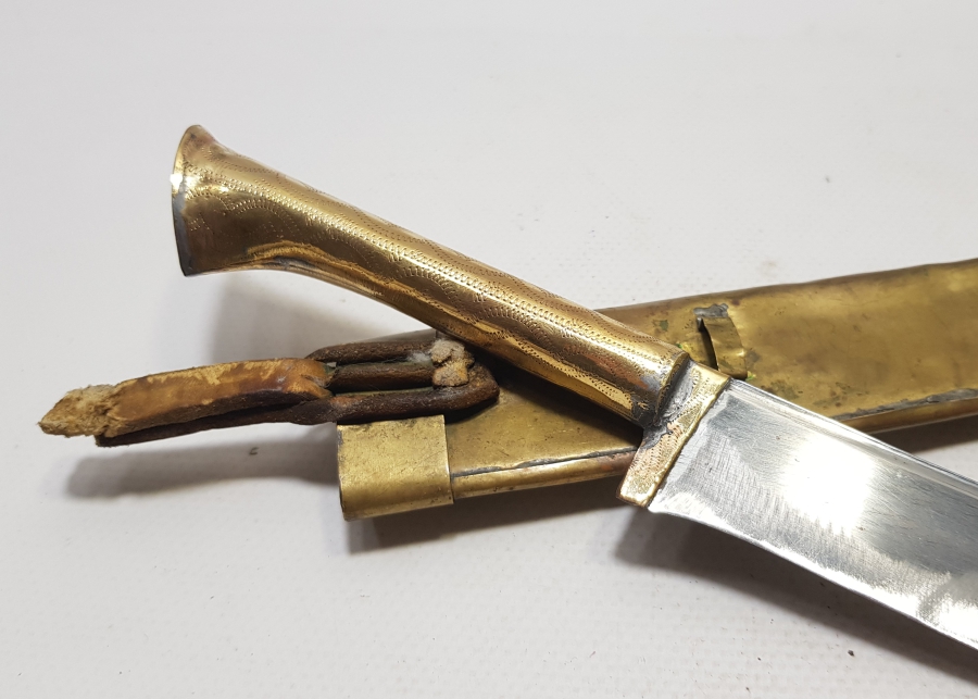 ÜZERİNDE ŞEHRİ HAN YAZILI TÜRKMEN AVCI BIÇAĞI