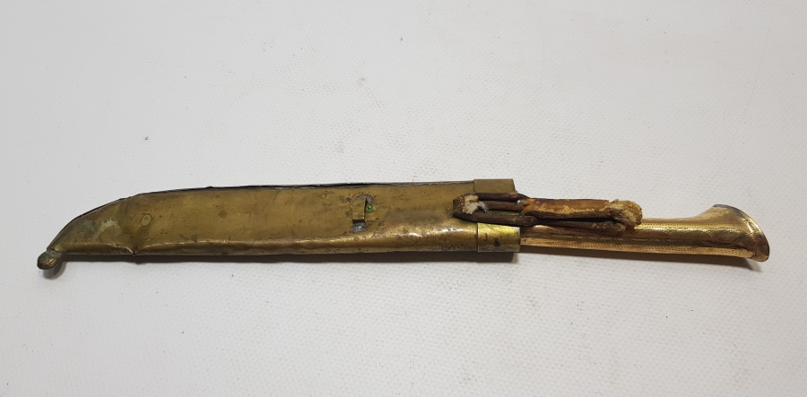 ÜZERİNDE ŞEHRİ HAN YAZILI TÜRKMEN AVCI BIÇAĞI