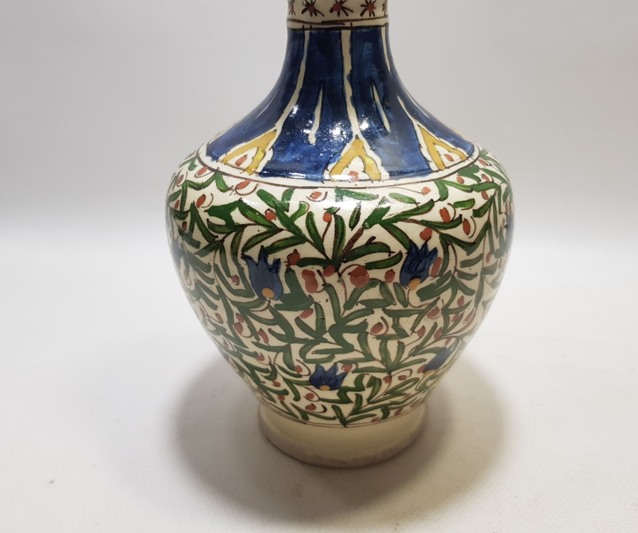 EL BOYAMA USTA İŞİ BÜYÜK BOY ANTİKA KÜTAHYA VAZO