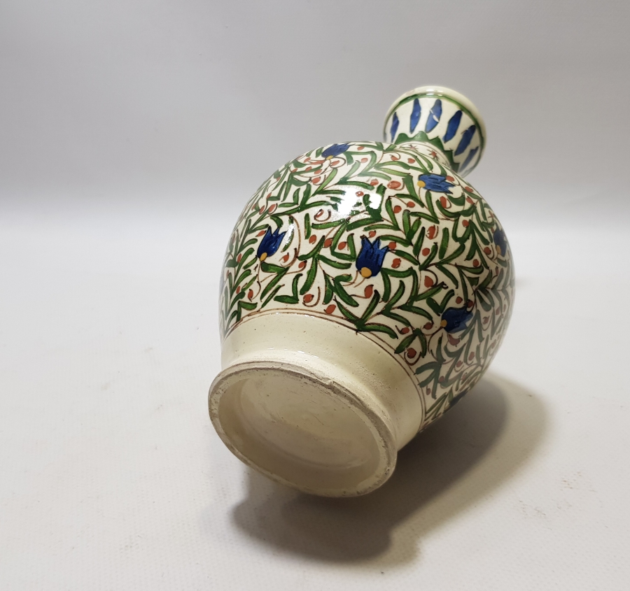 EL BOYAMA USTA İŞİ BÜYÜK BOY ANTİKA KÜTAHYA VAZO