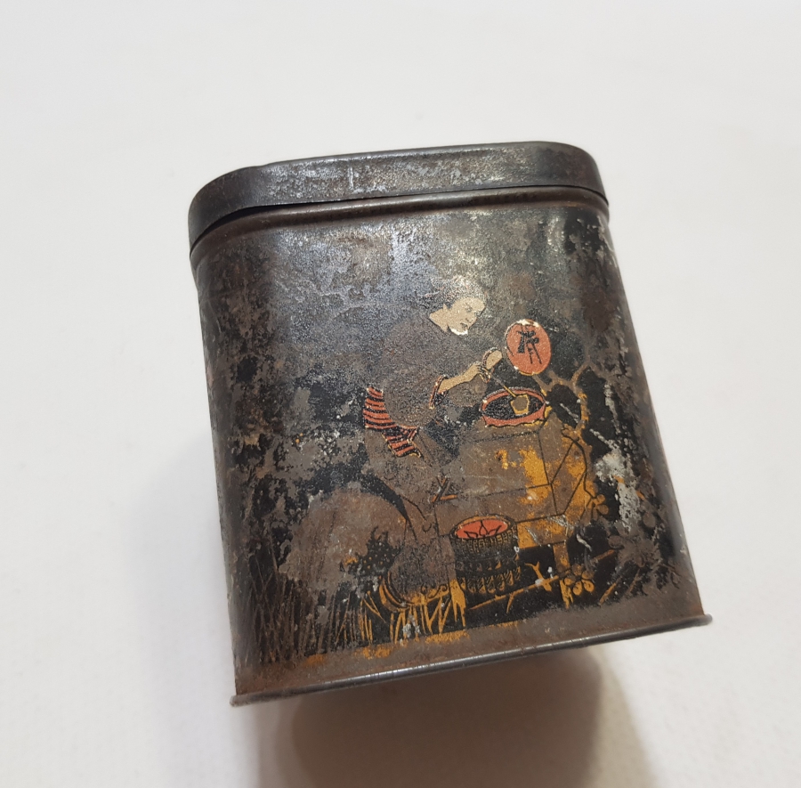 ÜZERİNDE OSMANLI DEVLET ARMASI BULUNAN OSMANLI DÖNEMİ ÇOK NADİR ÇAY KUTUSU