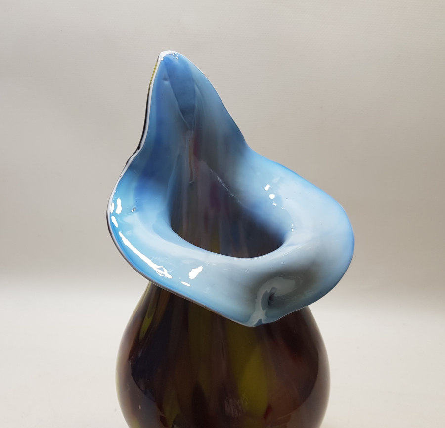 SANATÇI İŞİ ÖZEL YAPIM ANTİKA MURANO VAZO