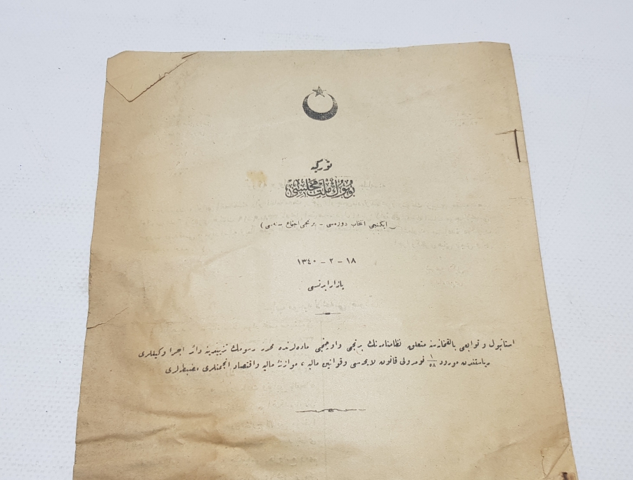 1928 YILI ÖNCESİ NADİR BÜYÜK MİLLET MECLİSİ TUTANAKLARI