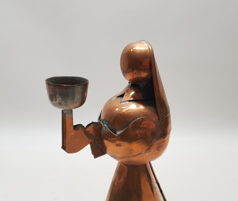 MERYEM ANA FORMUNDA YAPILMIŞ ANTİKA MUMLUK