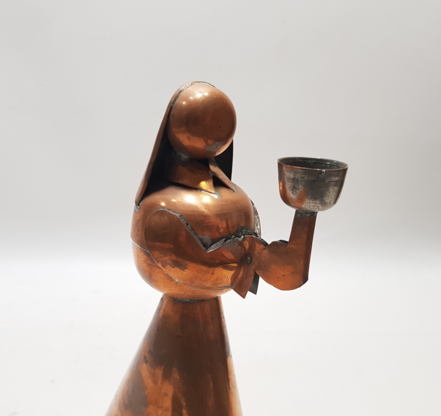 MERYEM ANA FORMUNDA YAPILMIŞ ANTİKA MUMLUK