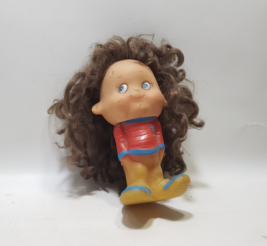 YERLİ YAPIM ANTİKA OYUNCAK BEBEK FİGÜRÜ