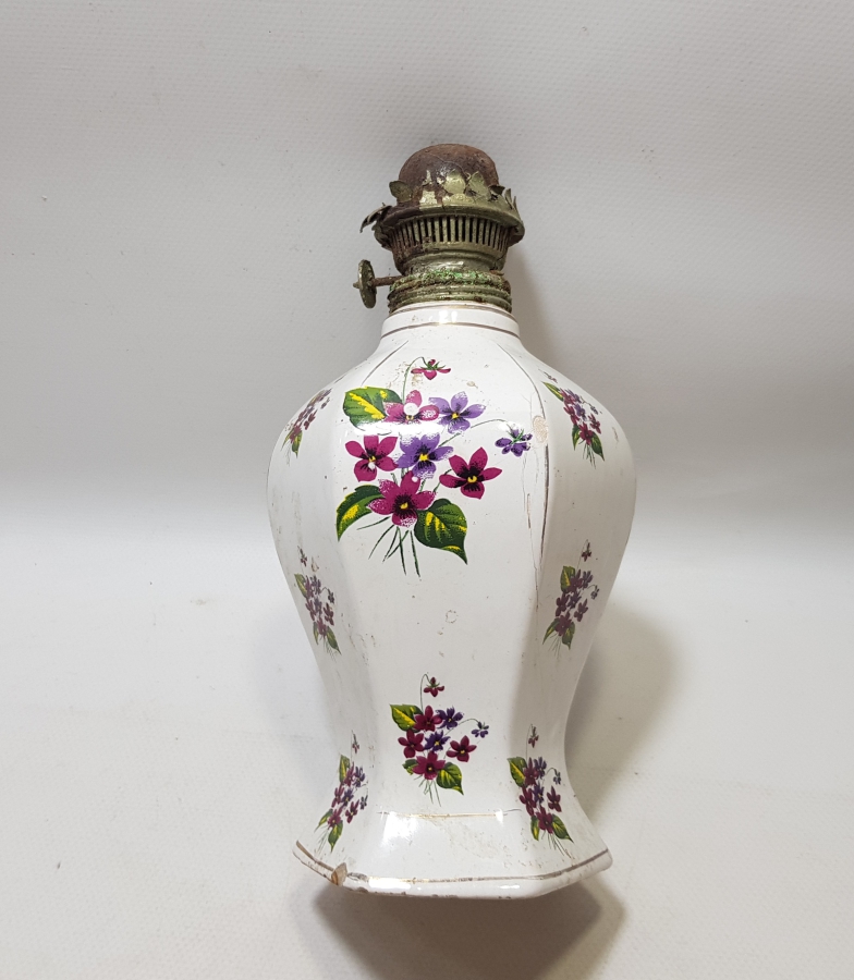 ANTİKA PORSELEN GAZ LAMBASI