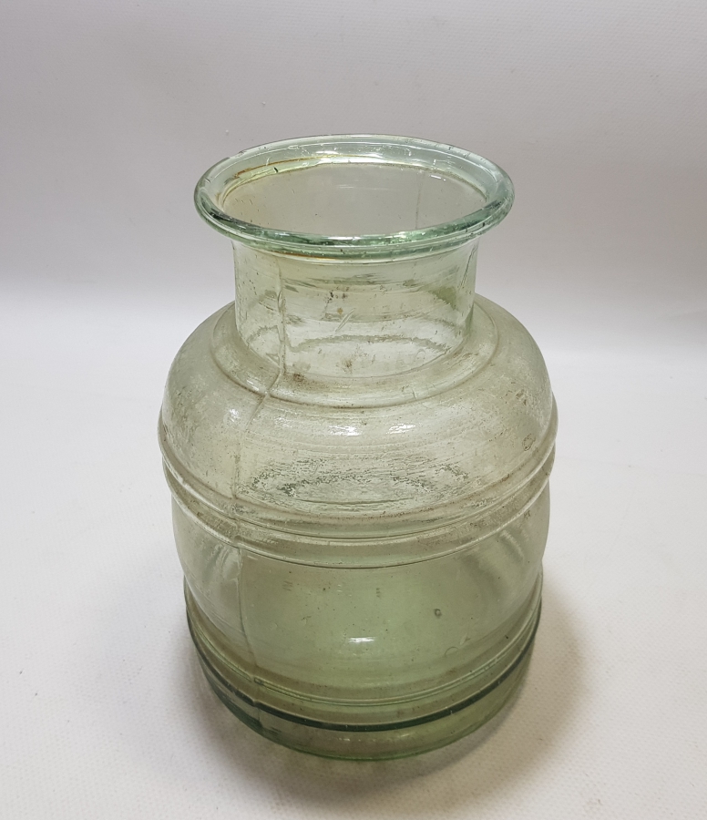 OSMANLI DÖNEMİ BÜYÜK BOY CAM ŞEKERCİ KAVANOZU