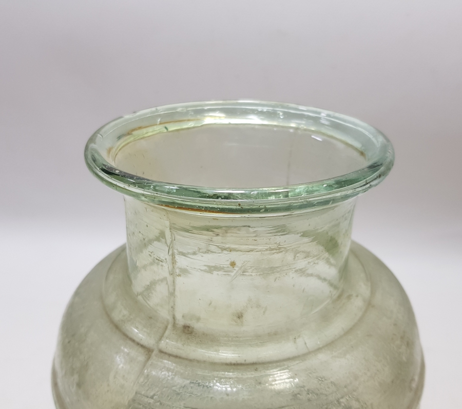 OSMANLI DÖNEMİ BÜYÜK BOY CAM ŞEKERCİ KAVANOZU