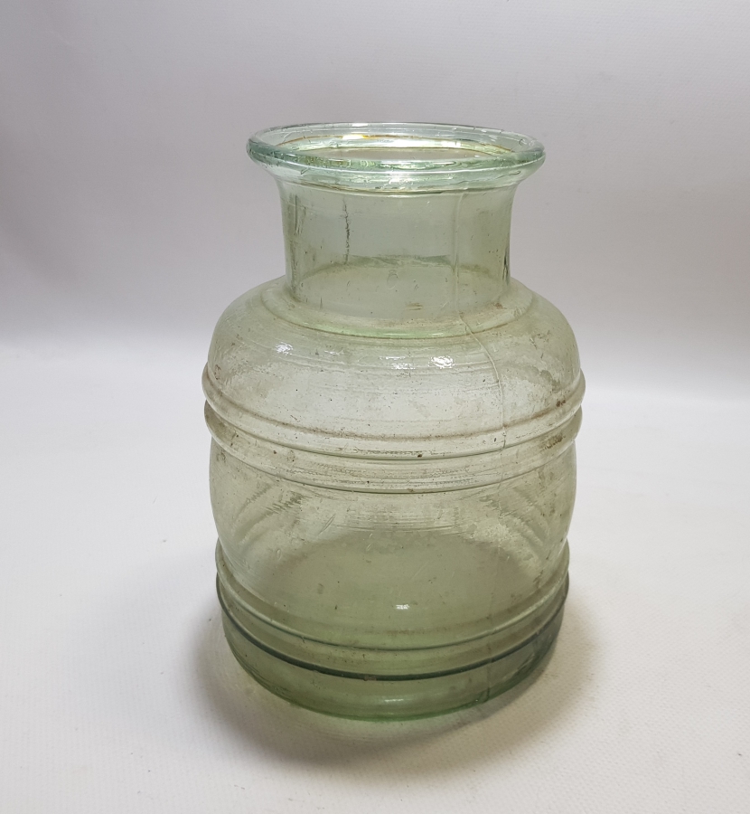 OSMANLI DÖNEMİ BÜYÜK BOY CAM ŞEKERCİ KAVANOZU