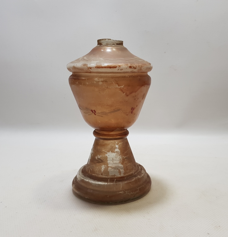 OSMANLI DÖNEMİ ÜZERİ EL BOYAMA GAZ LAMBASI