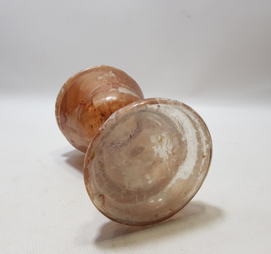 OSMANLI DÖNEMİ ÜZERİ EL BOYAMA GAZ LAMBASI