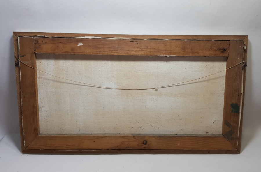 İZMİRLİ MEŞHUR RESSAM ALİ KAR'A AİT TUVAL ÜZERİ YAĞLIBOYA TABLO