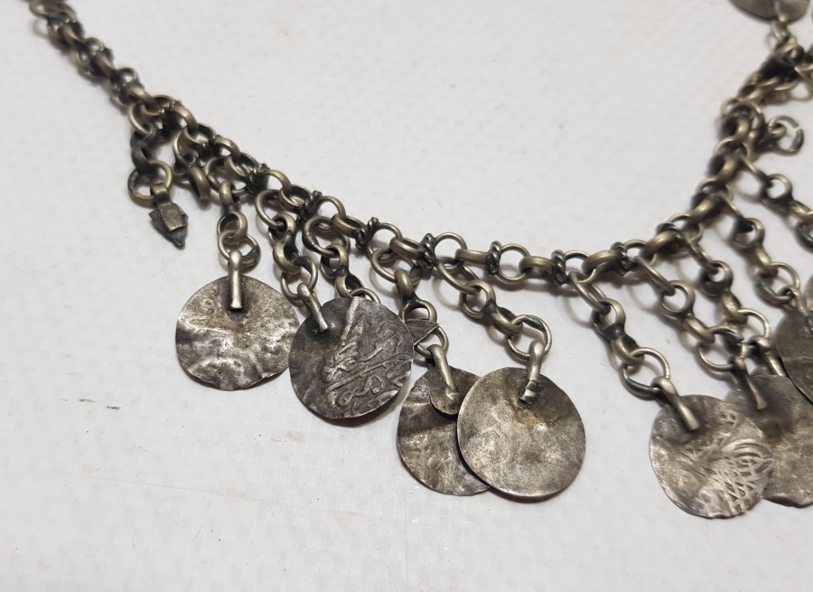 OSMANLI DÖNEMİ GÜMÜŞ PENEZLİ GELİN FES SÜSÜ