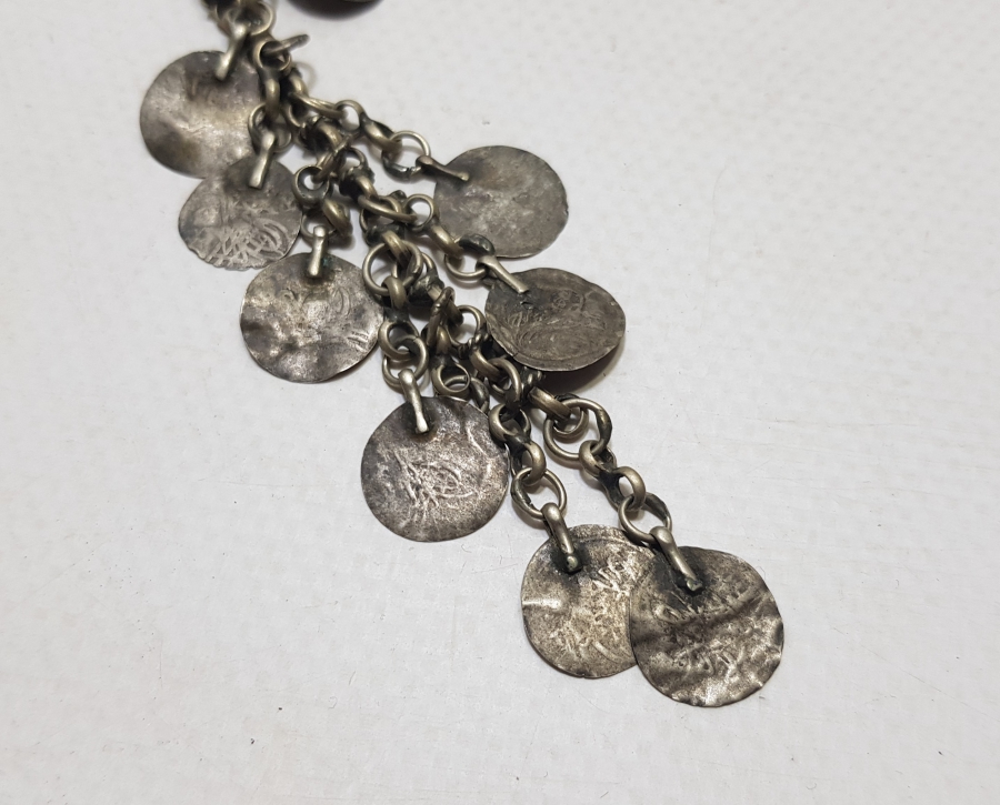 OSMANLI DÖNEMİ GÜMÜŞ PENEZLİ GELİN FES SÜSÜ